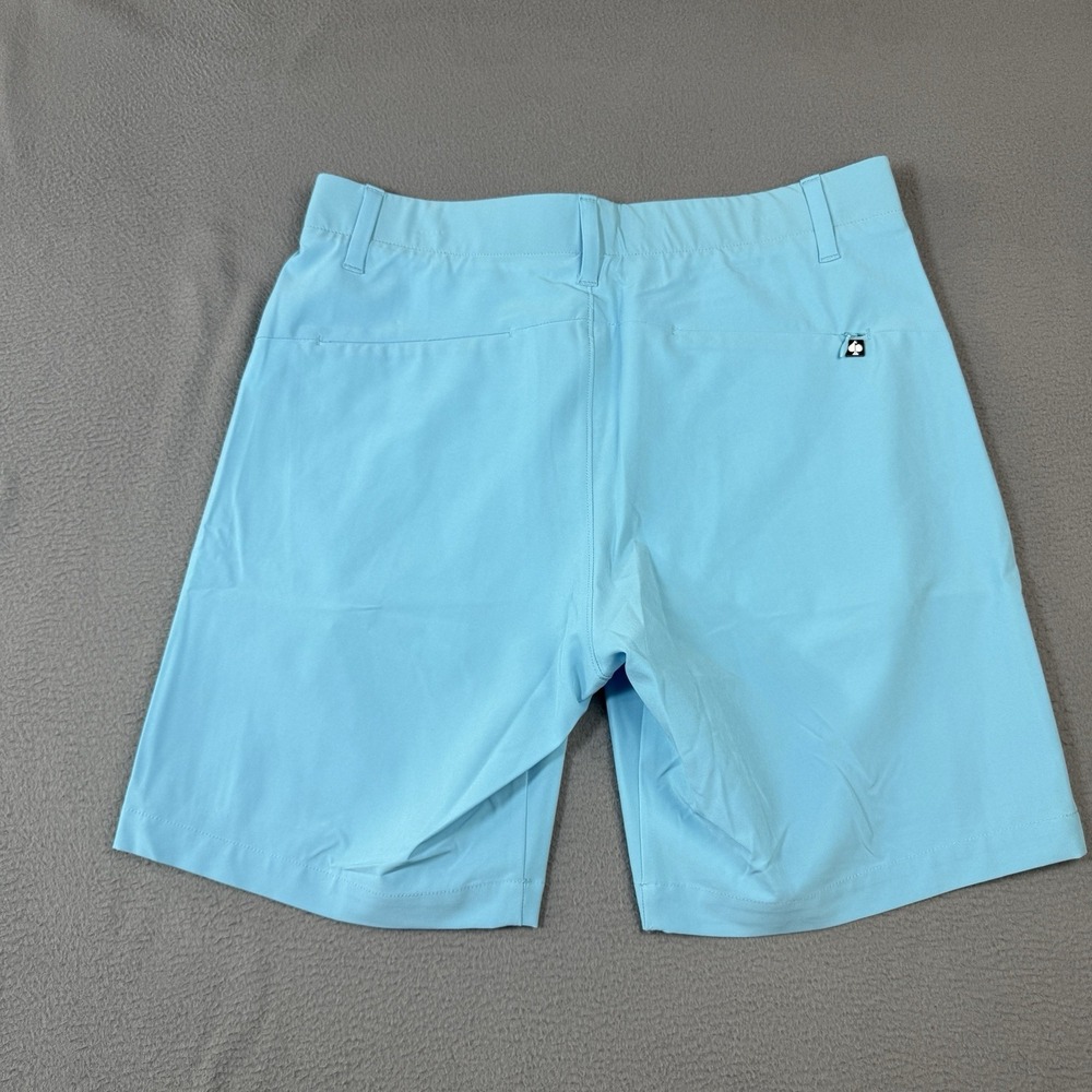 Pins and Aces Golf Shorts 34 Mens Blue 4 Way Stretch Athletic Performance - Picture 3 of 6
